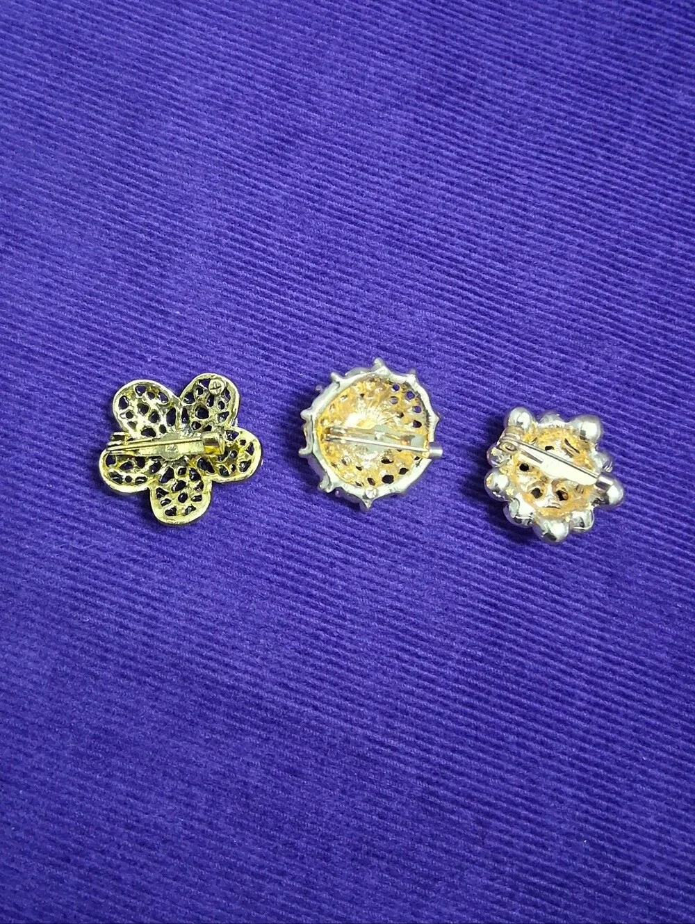 Mini Brooch Bundle 3 Sparkly Brooch Pins